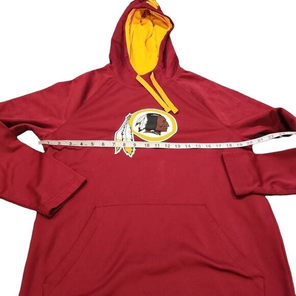 Fanatics Men's Red Long Sleeve NFL Washington Redskins Hoodie Medium - Picture 10 of 12